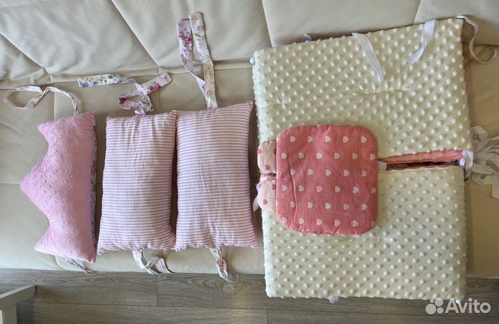 Мягкие бортики для детской кроватки