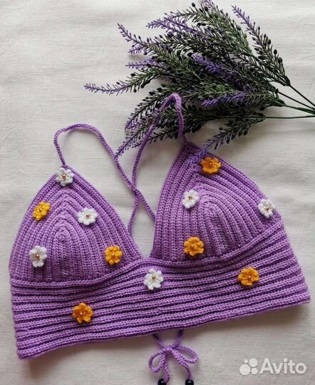 Топ вязаный