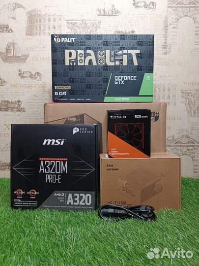 Игровой компьютер пк Ryzen 5 2600 + GTX 1660 super