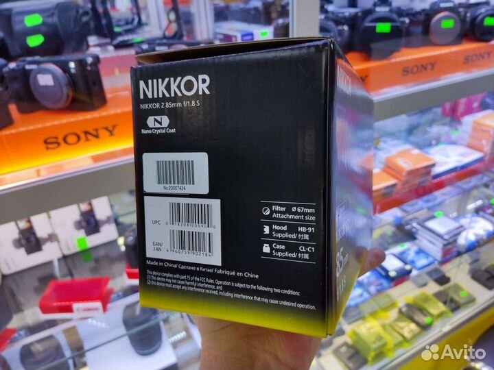 Nikon 85mm f/1.8 S Nikkor Z новый в упаковке