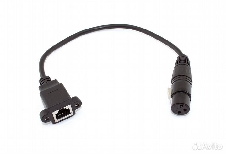 Кабель RJ45 на XLR мама 0.3 м
