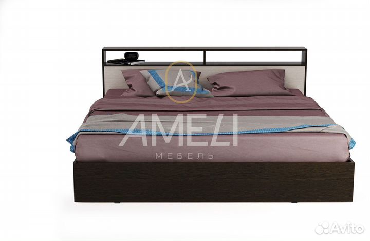 Кровать двуспальная с ящиками