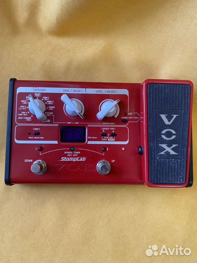 VOX stomplab IIB процессор эффектов для бас гитар