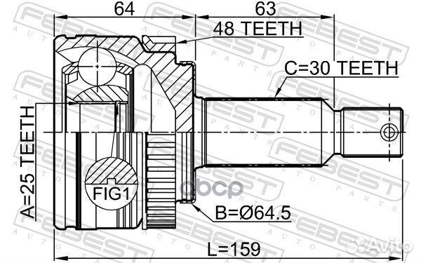 Деталь 1210IX35MTA48 Febest