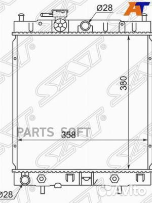 Радиатор охлаждения Ниссан Марч CVT 92-02