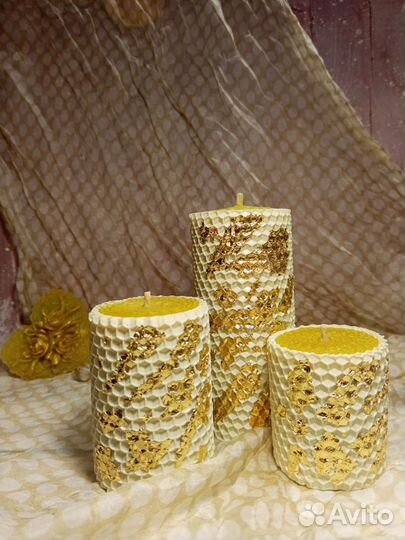 Свечи из вощины ручной работы