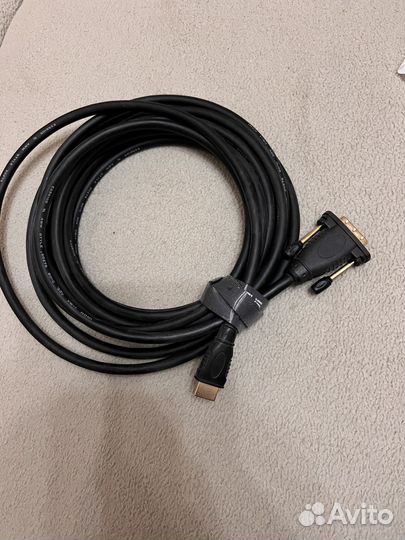 Кабель hdmi dvi 5м