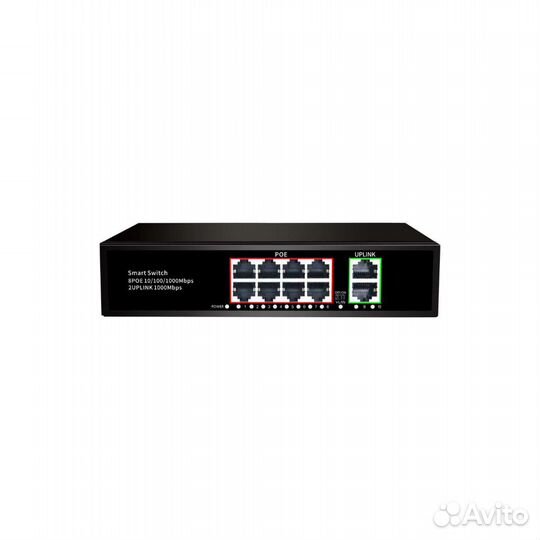 Коммутатор POE свич на 4/8/16 порта новый