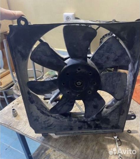 Вентилятор охлаждения шевроле ланос