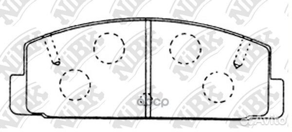 Колодки тормозные дисковые зад mazda 6 Salo