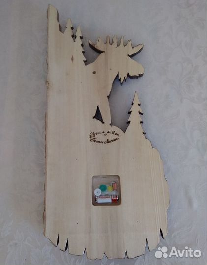 Большие настенные деревянные часы 