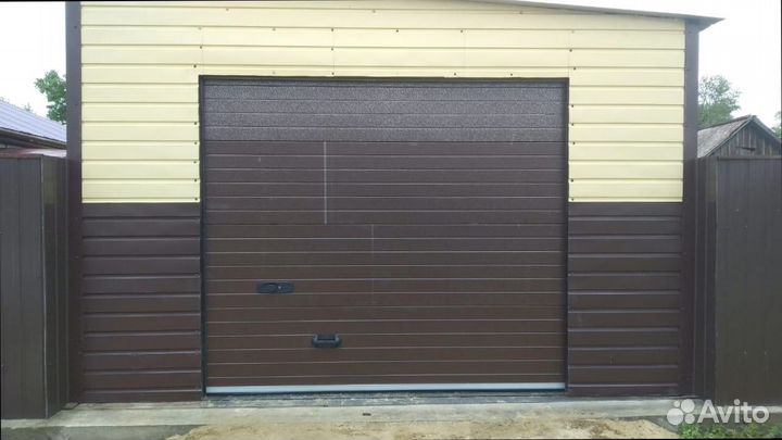 Утепленные промышленные ворота под ключ