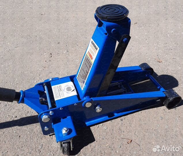 Домкрат подкатной г/п 3т двухплунжерный