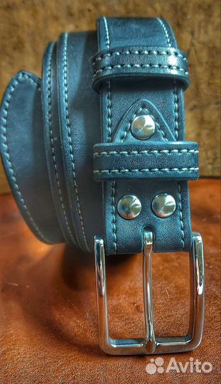Кожаный ремень ручной работы