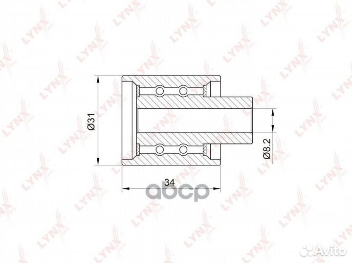 Ролик обводной ремня грм subaru Forester(SG/H)