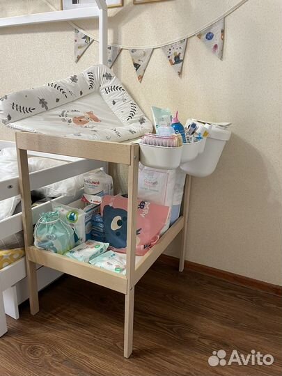 Пеленальный столик икеа IKEA с контейнерами