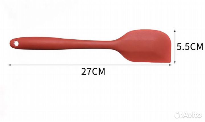 Силиконовая кондитерская лопатка 27 см