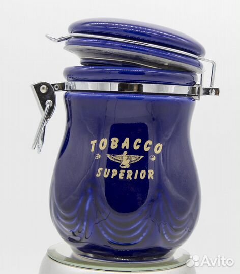 Банка фарфор luxe (с птицами) для табака