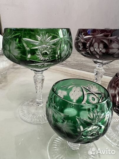 Креманки из цветного хрусталя, Германия Nachtmann