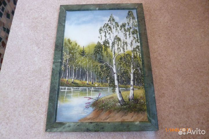 Картина панно из натурального природного камня