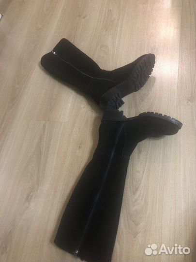 Сапоги замшевые демисезонные 36р