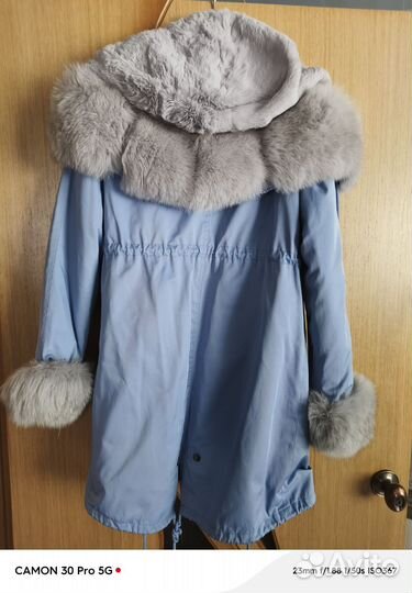 Парка с натуральным мехом