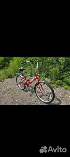 Складной взрослый (до 110кг) велосипед, колеса-24