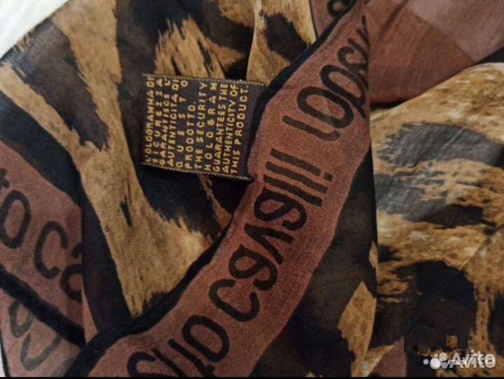 Палантин roberto cavalli шелк италия оригинал