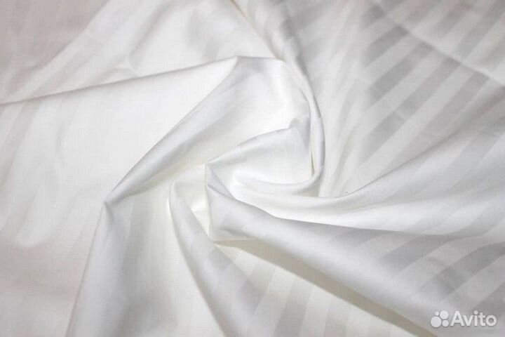 Постельное белье страйп сатин как в отеле