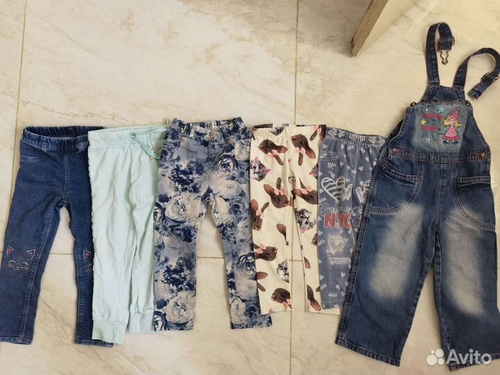 Вещи пакетом для девочек 104 110, 98, 92, 86
