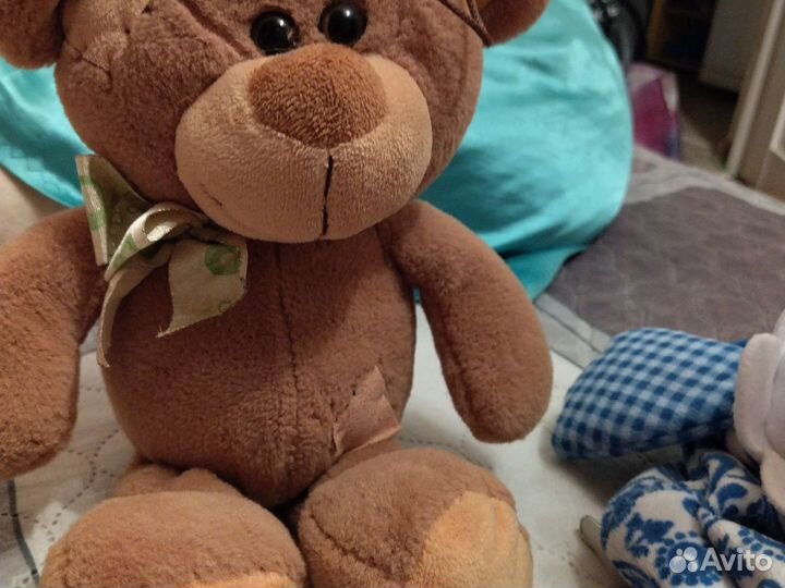 Плюшевыймедведь И петушок с замком для подарка