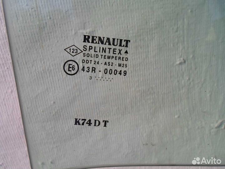 Стекло Зад Правое Renault Laguna 2