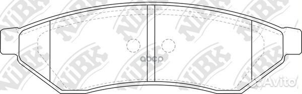 Колодки тормозные дисковые PN0375 NiBK