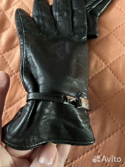 Перчатки кожаные женские