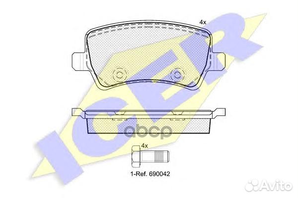 181776 колодки дисковые задние Ford