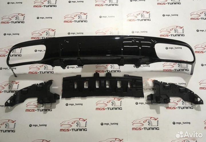 Диффузор Mercedes C-class с205 C63 AMG стиль 2019+