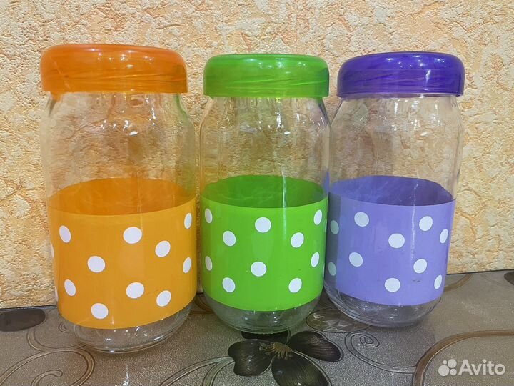 Котейнеры стеклянные для сыпучих продуктов