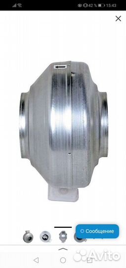 Канальный вентилятор vkk m в металлическом корпусе