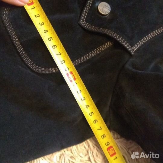 Пальто из натуральной замши