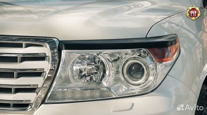 Реснички на фары land cruiser 200