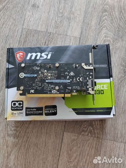 Видеокарта GT 1030 2gb