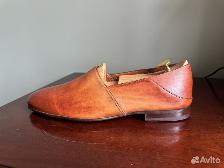 Новые лоферы santoni, ручной работы