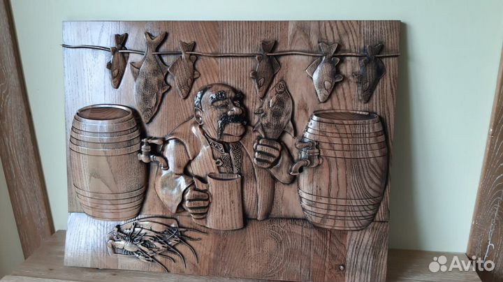 Резной панно для бани