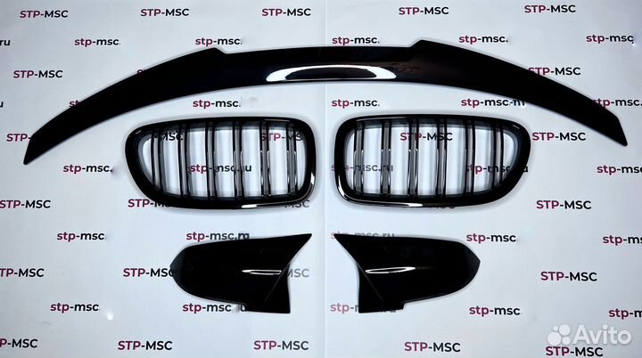 Комплект на F10 рест Ноздри Спойлет M4 Накладки