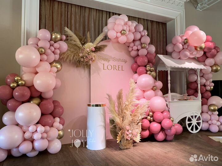 Аренда фотозоны, Фотозона, Оформление шарами