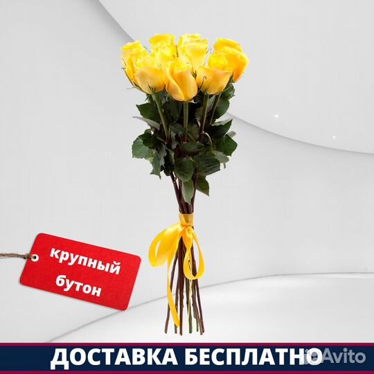 Розы Эквадор - 9 шт. 50 см