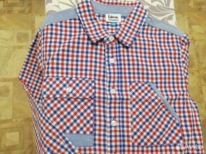 Рубашка хлопок на мальчика Futurino 134, 128