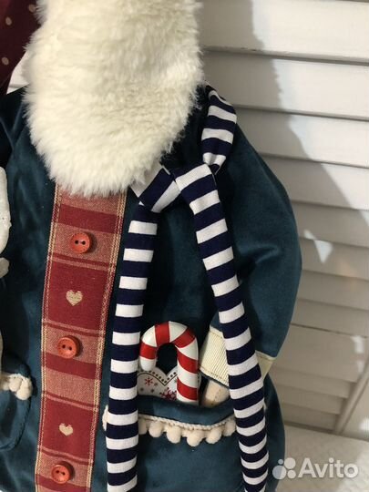 Интерьерная кукла тильда санта клаус