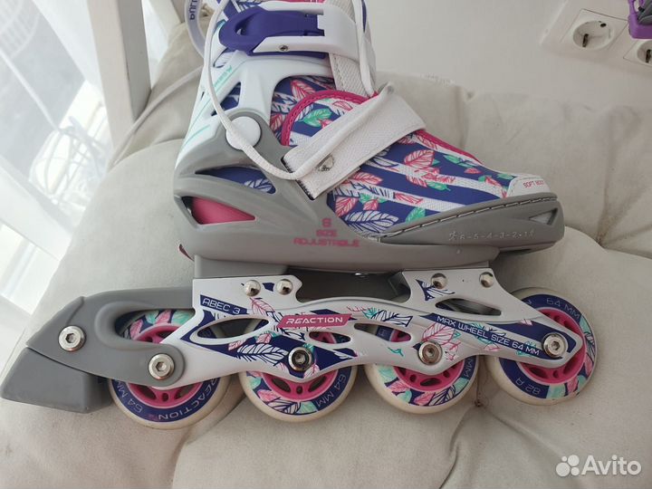 Роликовые коньки детские раздвижные