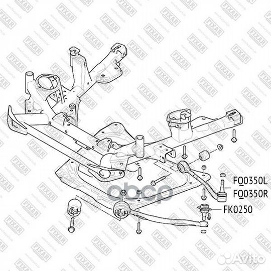 Опора шаровая нижняя левая/правая BMW X5(E53) 0